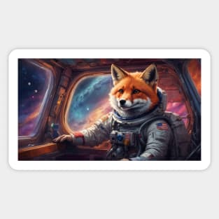 Space Fox in the Deep Universe Sticker